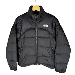 North Face Black Nuptse Puffer Jacket 700 Down Winter Vintage Coat Ski Womens XS